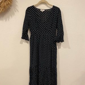 Cute Prairie Floral Dress with Tiered Skirt